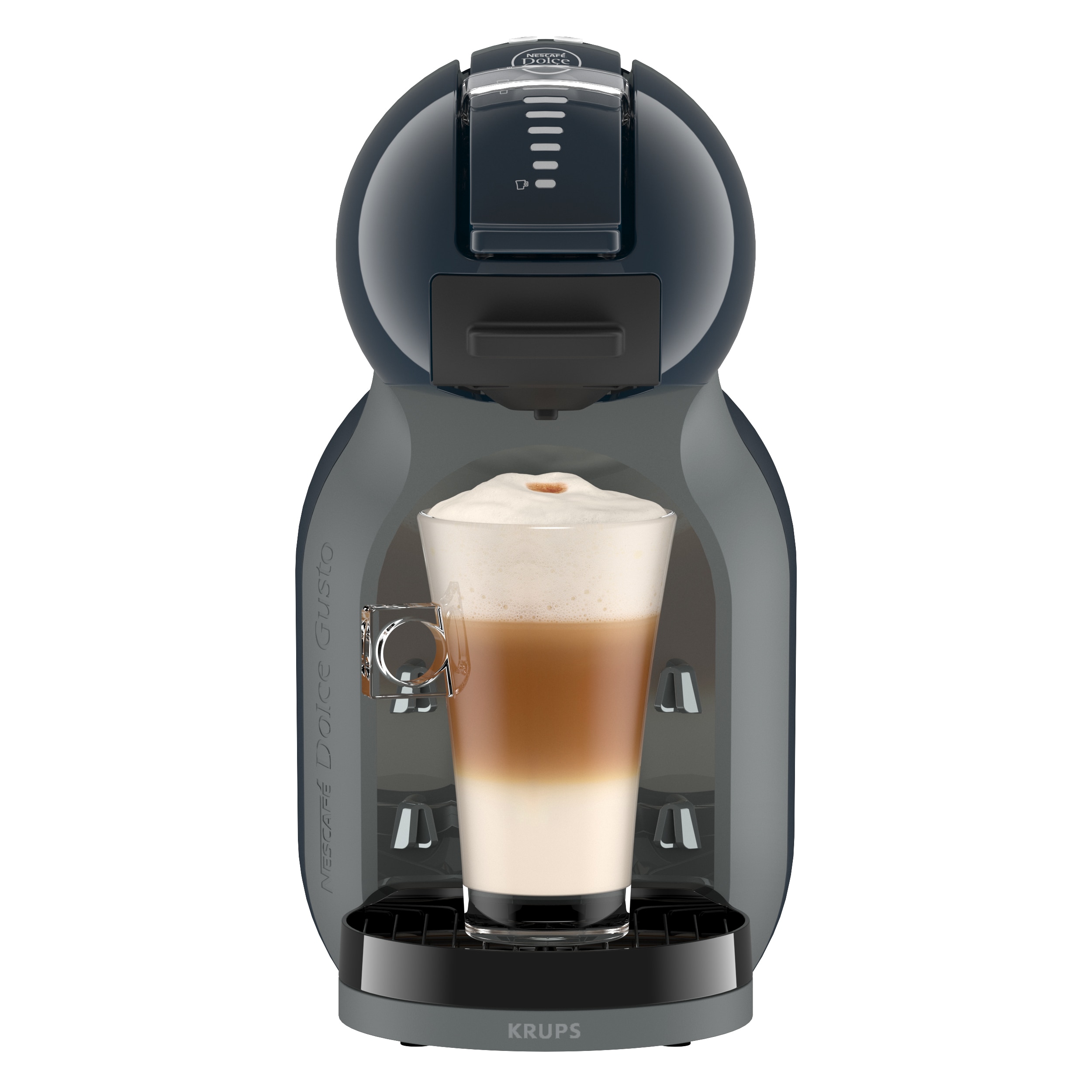Vooraanzicht van de Mini Me 2 met een latte