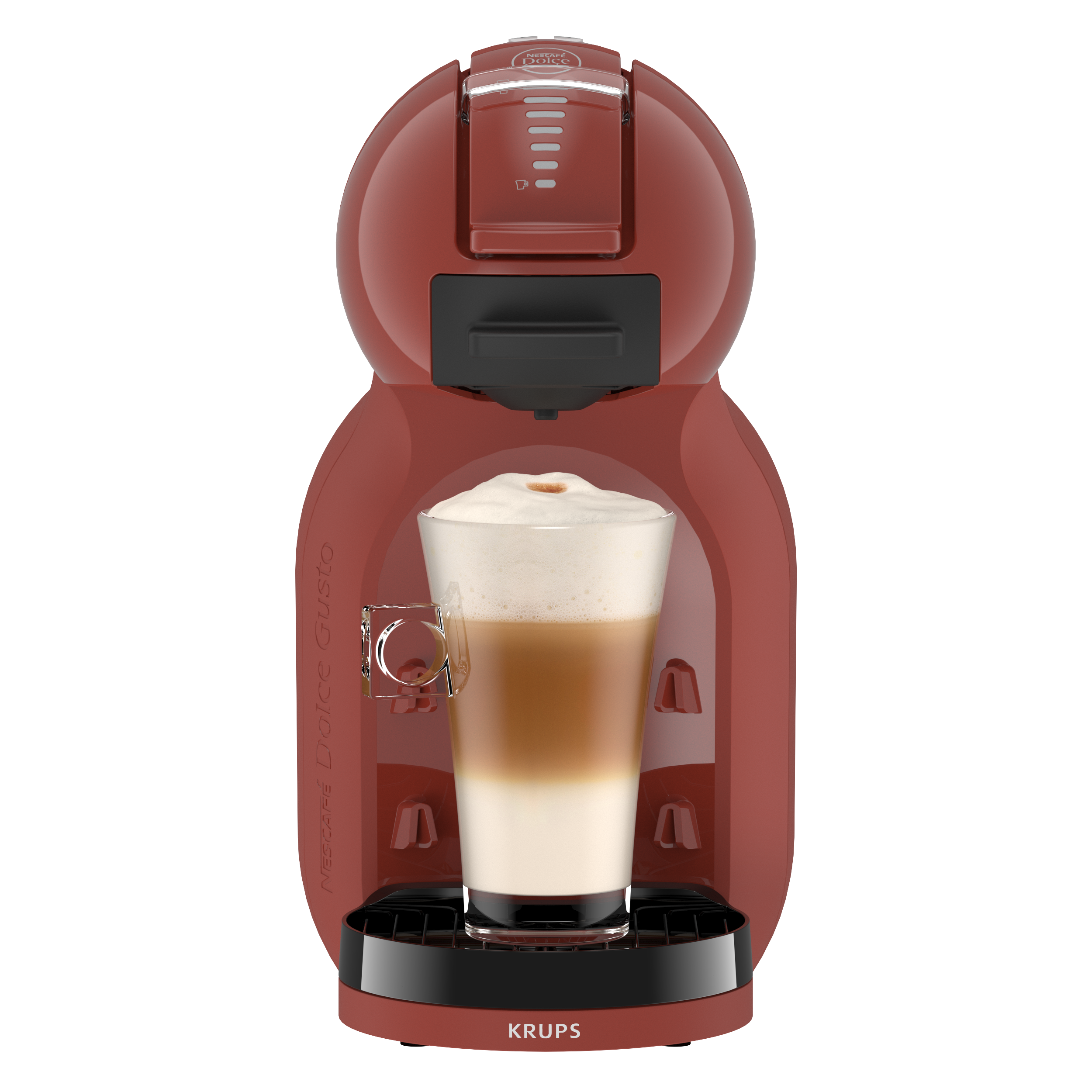 Vooraanzicht van de Mini Me 2 met een latte