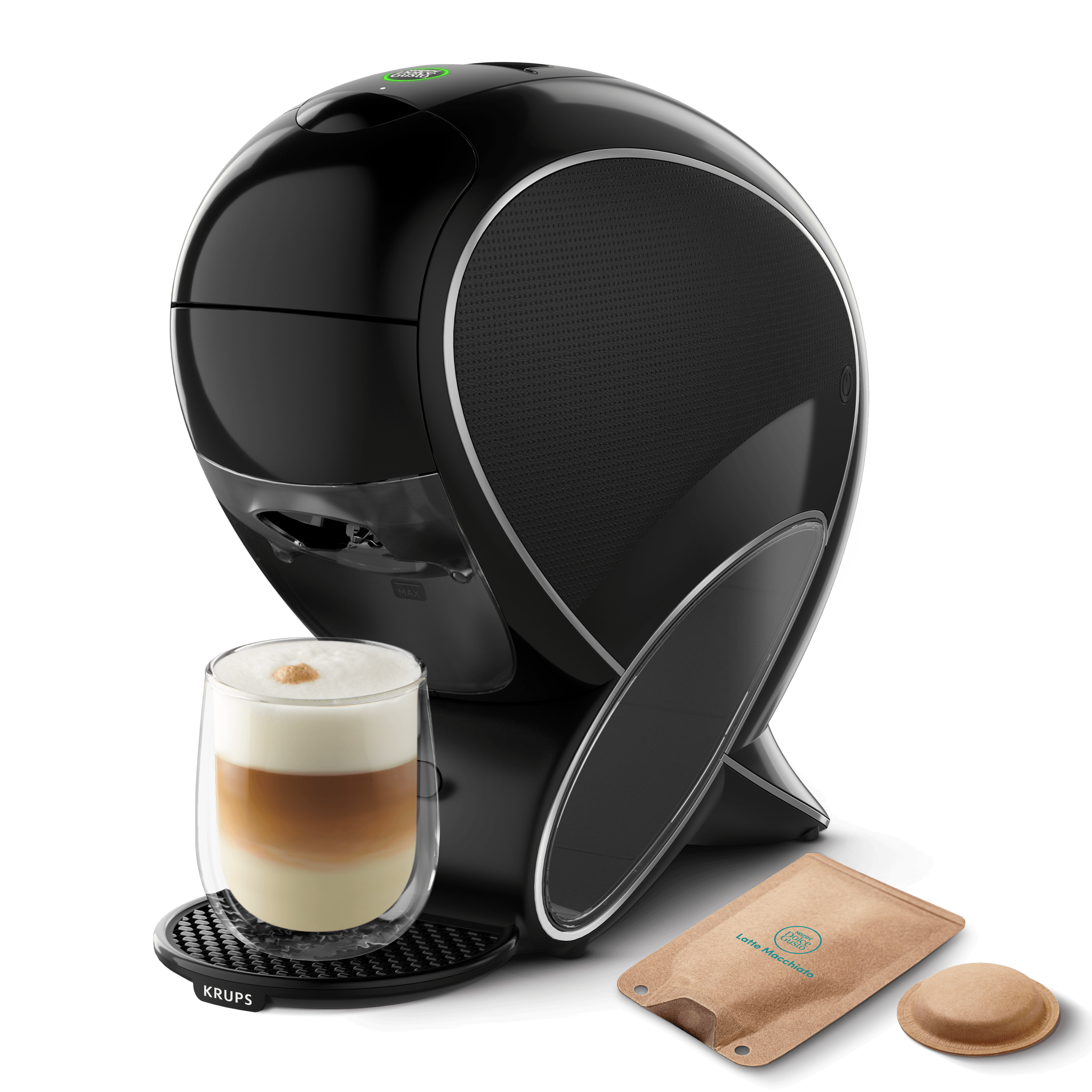 NEO Latte machine with a variety of drinks