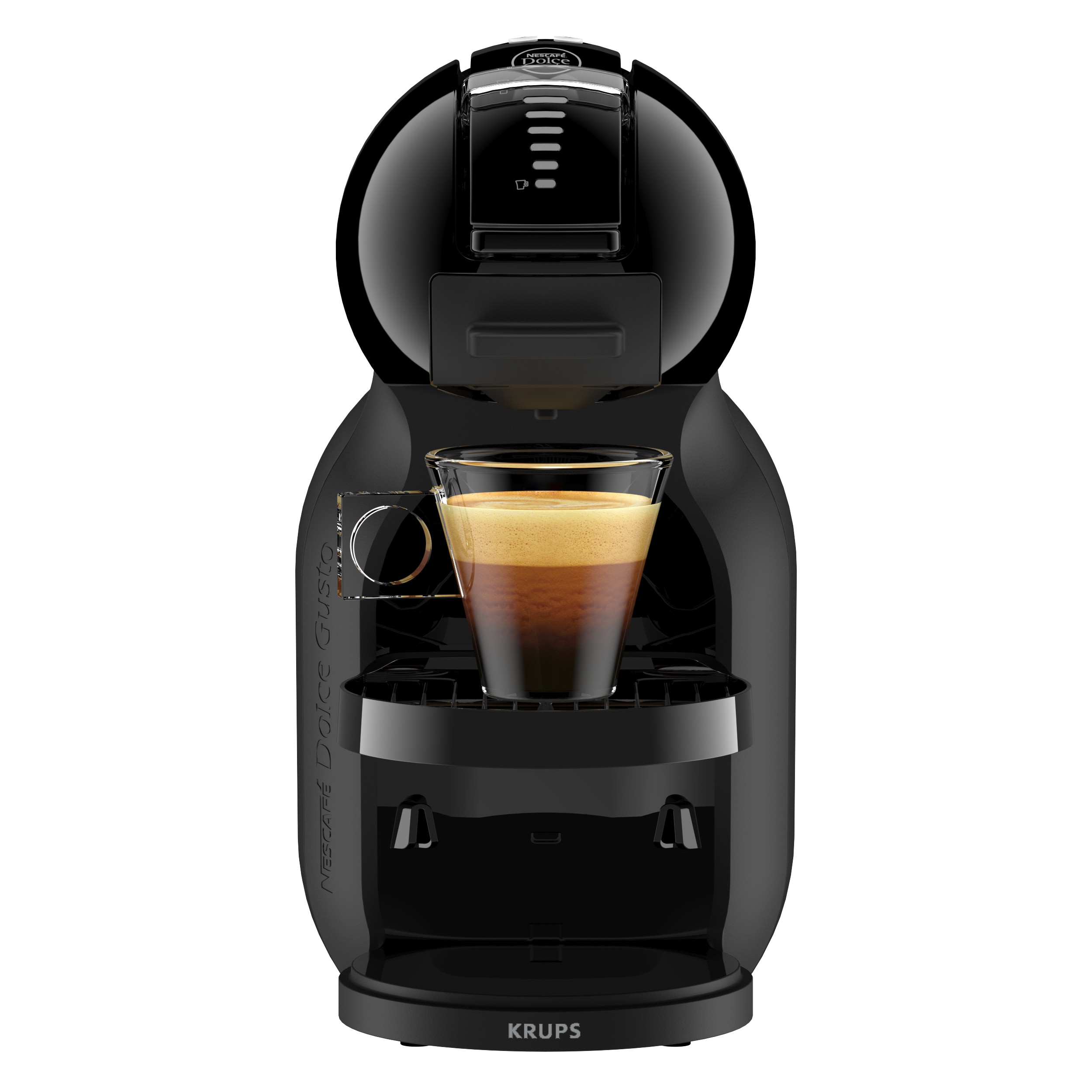 Vooraanzicht van de Mini Me 2 met een latte